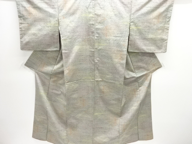 JAPANESE KIMONO / TSUMUGI / WOVEN GRID 